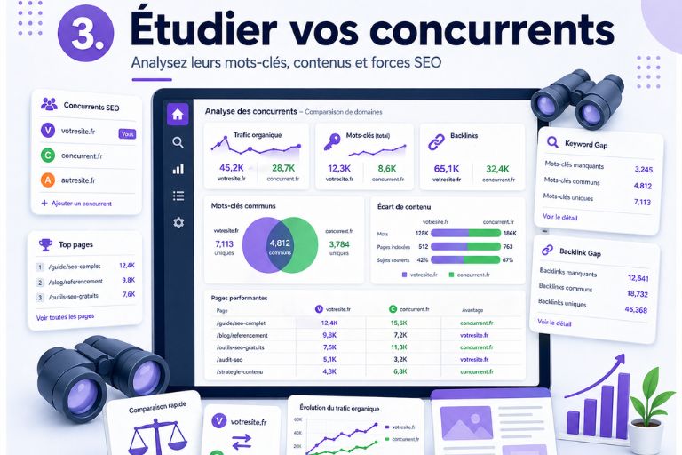semrush etudier les concurrents