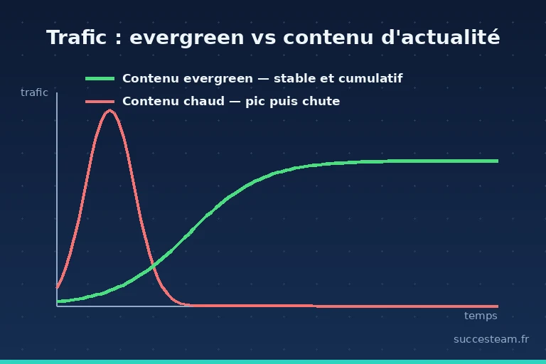 courbe-trafic-evergreen-vs-actualite