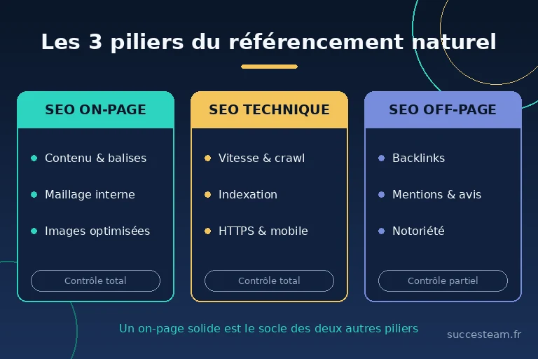 les 3 piliers du SEO