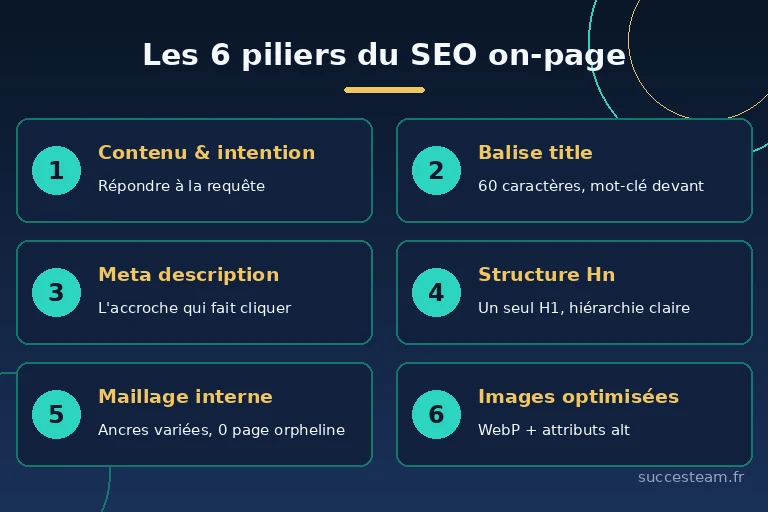 les 6 piliers de base d'une optimisation SEO on-page