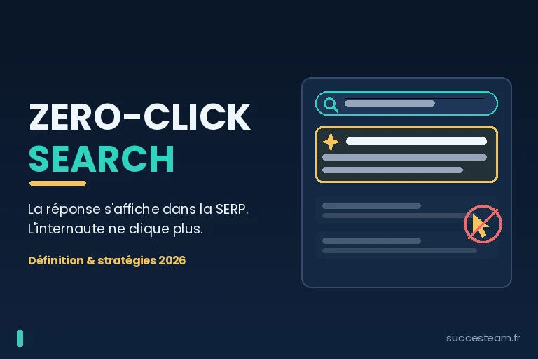 Définition du zero-click search : réponse affichée directement dans la SERP sans clic